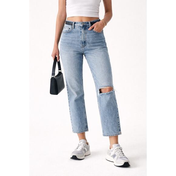 Abercrombie & Fitch Denim - Abercrombie & Fitch Jeans Size 28 Ultra High Rise Ankle Straight Distressed Y2K